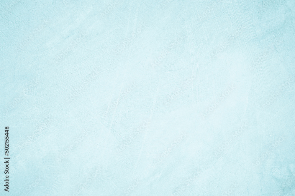Pastel blue and white concrete stone texture for background in summer wallpaper. Cement and sand wall of tone vintage.