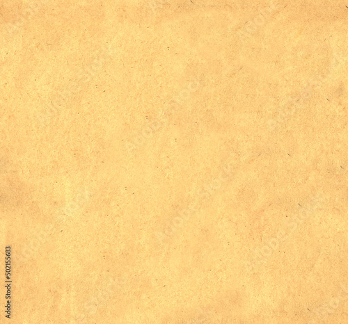 Seamless pattern with old paper texture. Cardboard backdrop  of yellow color