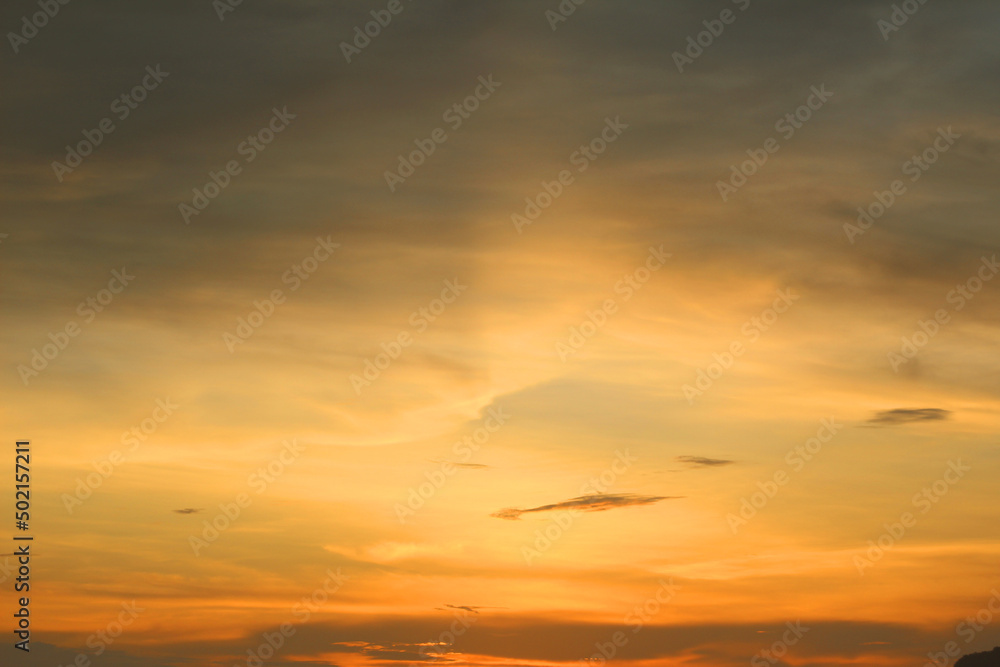 cloud at sunset nature background