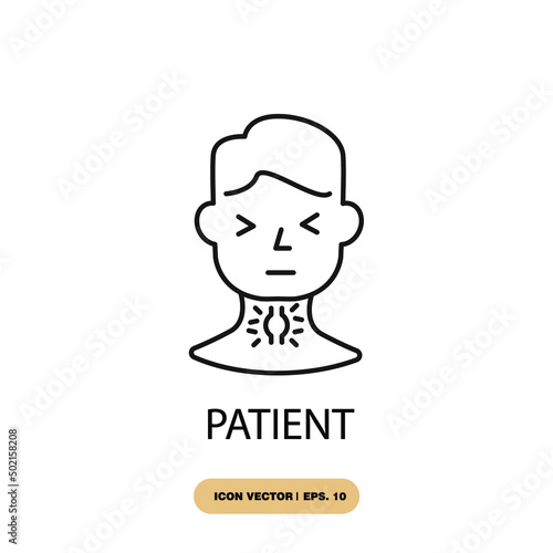 patient icons symbol vector elements for infographic web