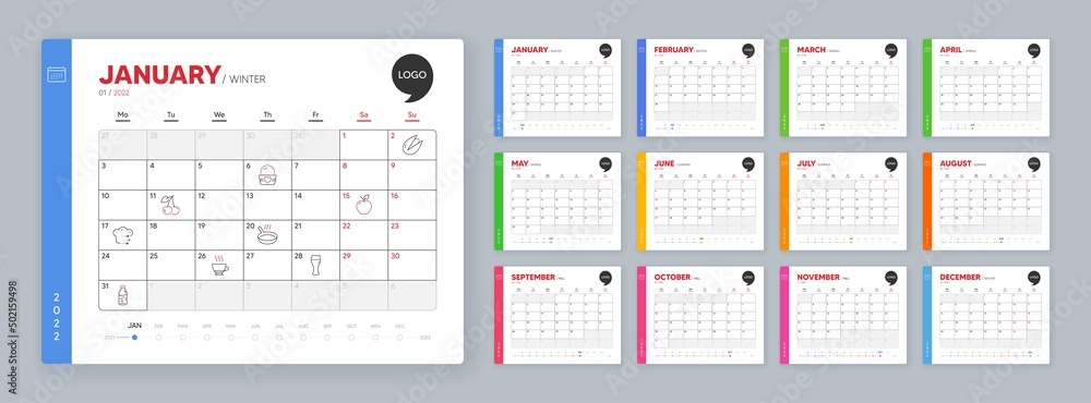 Calendar 2022 month schedule. Apple, Food delivery and Cherry minimal line icons. Frying pan, Ice cream, Pistachio nut icons. Espresso, Beer glass, Water bottle web elements. Vector Calendar 2022 month schedule. Apple, Food delivery and Cherry minimal line icons. Frying pan, Ice cream, Pistachio nut icons. Espresso, Beer glass, Water bottle web elements. Vector