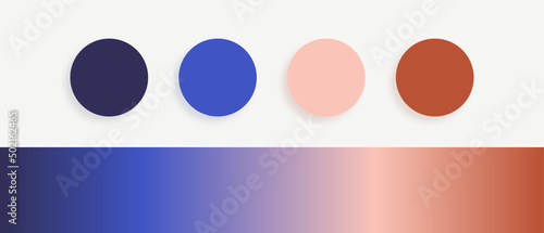 Midnight blue-brown- Pastel Color palette for graphics/ web/ art/ illustration/ fashion designing with gradient