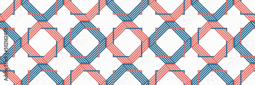 Geometric seamless pattern, vector trendy vintage tiling endless background, geometrical decorative grid.
