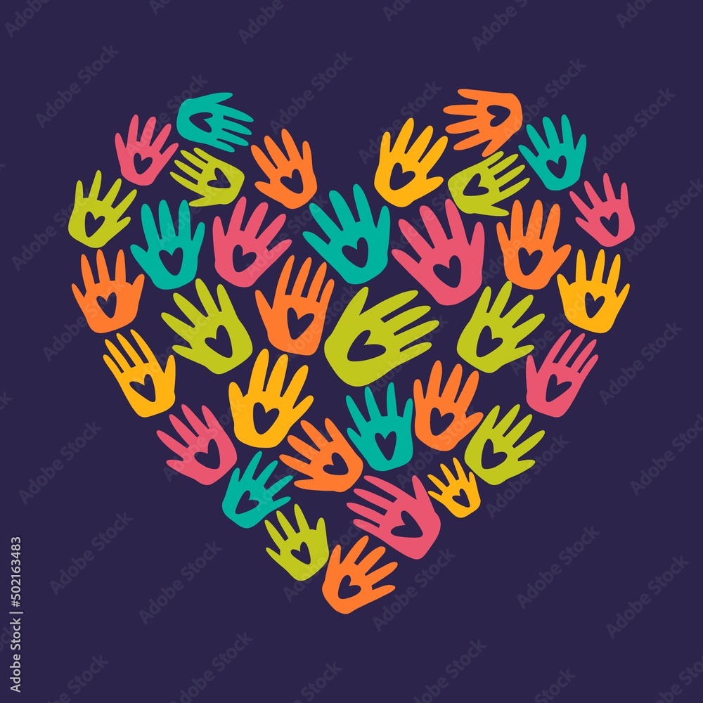 Vector illustration of a hand and a heart
Vector illustration of a hand and a heart