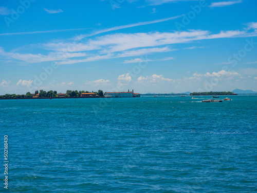 view from the Venetian lagoon on island. © Kolorowo.online