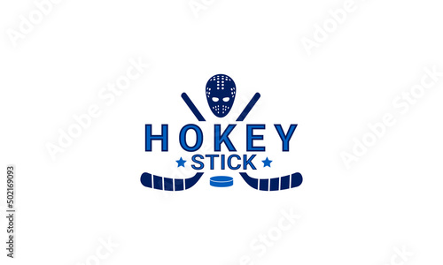 Hokey logo design vector templet, 