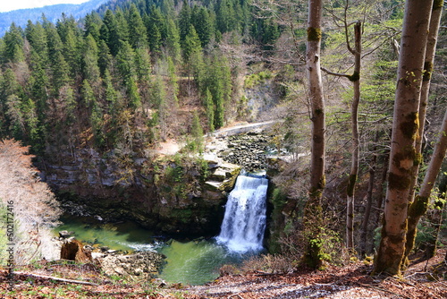 Obraz na płótnie Saut du Doubs en Franche-Comté w salonie