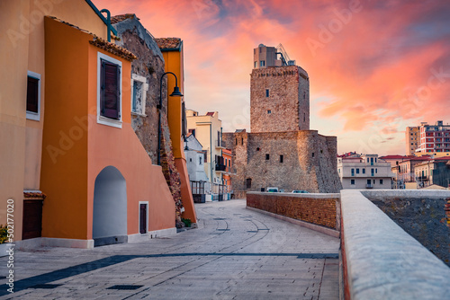 Fototapeta Picturesque summer view of Svevo of Termoli Castle