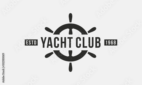Obraz na plátně Nautical vintage logo