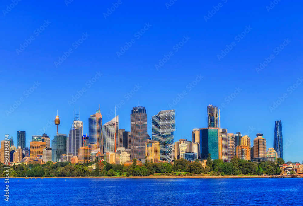 Fototapeta premium Syd CBD RBG Wide From Ferry