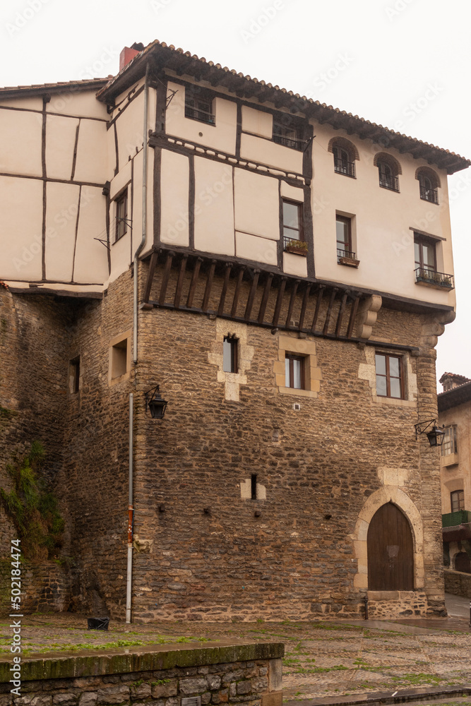 old house in the city of vitoria in the basque country