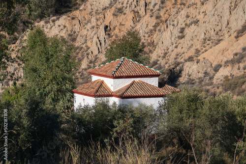 roof of a hermitage in the town of Yator photo
