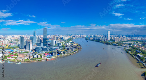 Photography West Bank business district and Qiantan International Business District, Shangha