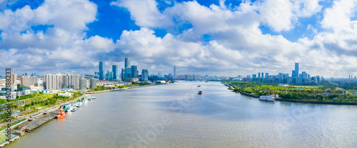 Photography West Bank business district and Qiantan International Business District, Shangha
