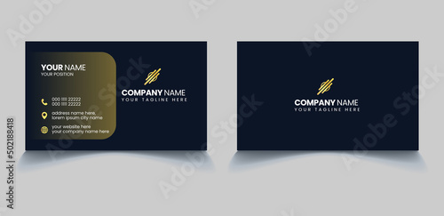 corporate business card design template