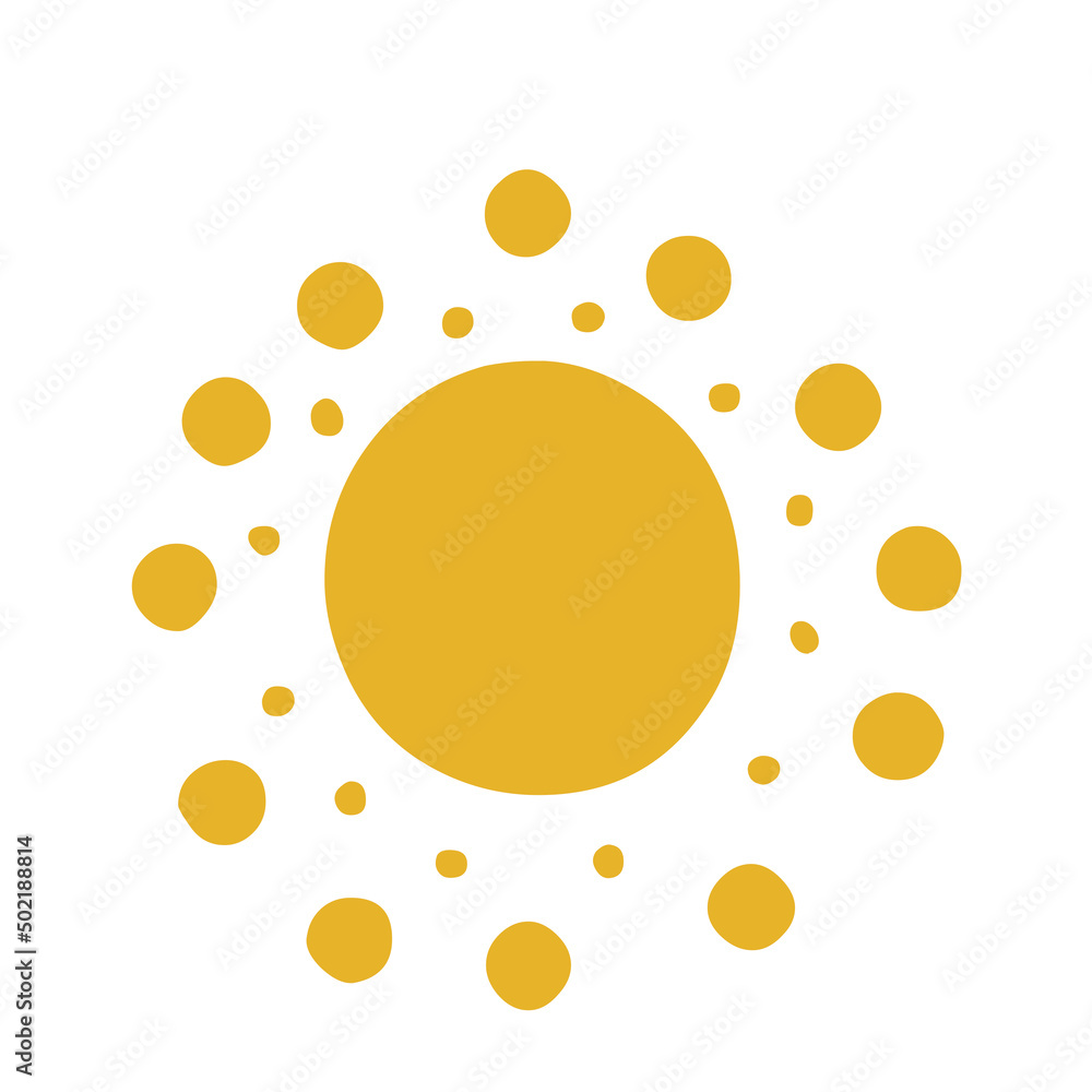 sun illustration isolated on white background sun illustration isolated on white background