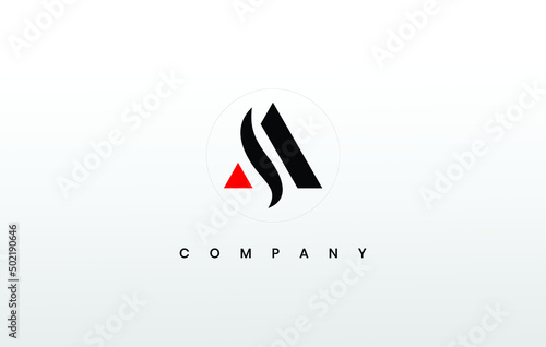 a logo. a company logo. creative a logo. premium business s logo icon. white color on black background