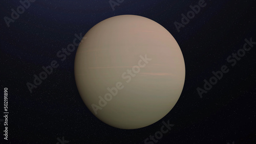 Abstract animation of rotating planet Pluto. Animation. Abstract monotone surface of planet Pluto in cosmic stellar space. 3D planetary animation of planet Pluto for moving background