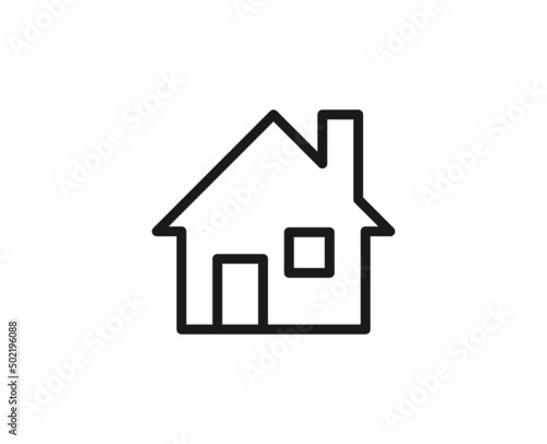 Constraction line icon on white background