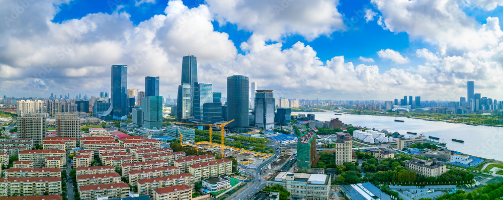 Obraz premium West Bank Business District, Shanghai, China