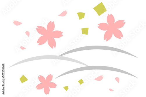 桜　和風イラスト　挿絵　素材