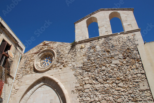 medieval church (st john the baptist) in syracusa in sicily (italy)