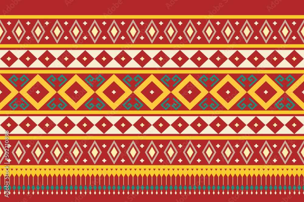 Geometric ethnic oriental pattern traditional Design for background, wallpaper, clothing, wrapping, sarong, Batik, fabric, textile, Vector illustration embroidery style. Geometric ethnic oriental pattern traditional Design for background, wallpaper, clothing, wrapping, sarong, Batik, fabric, textile, Vector illustration embroidery style.