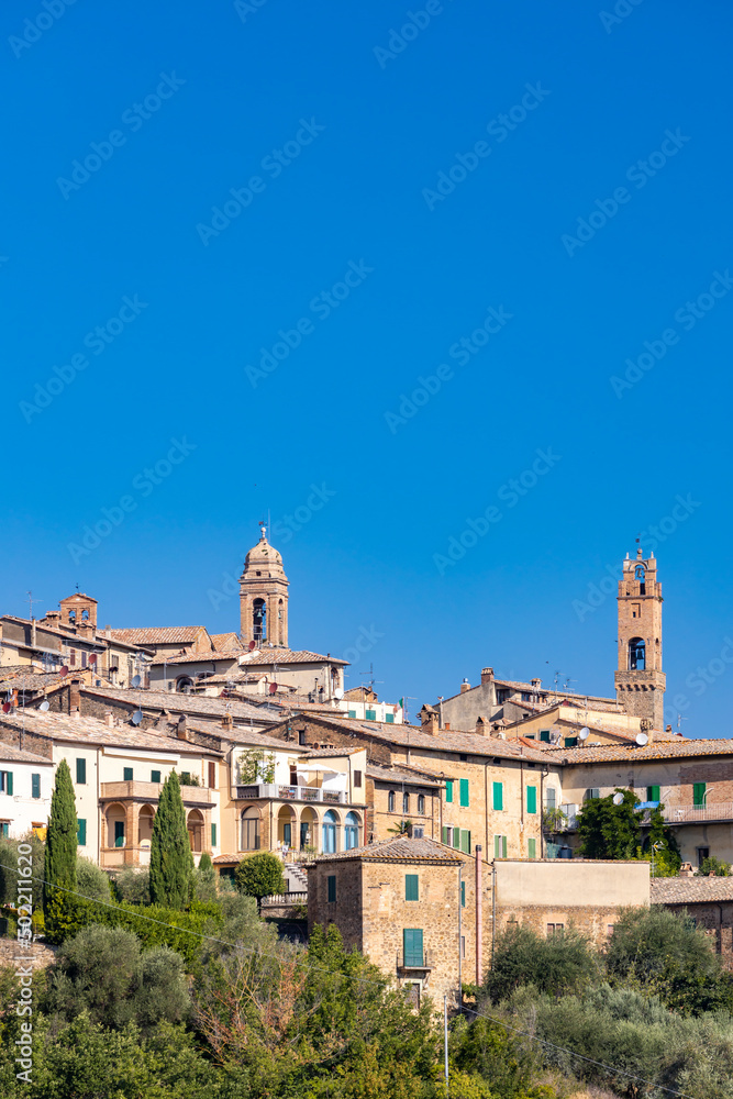 Tuscany's most famous town Montalcino in Italy