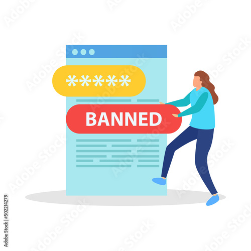 Banned Mobile Website Composition