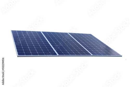 Photovoltaic solar power panel Isolated on white background