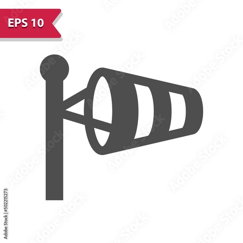 Windsock Icon. Wind Sock, Wind Cone, Windy, Weather