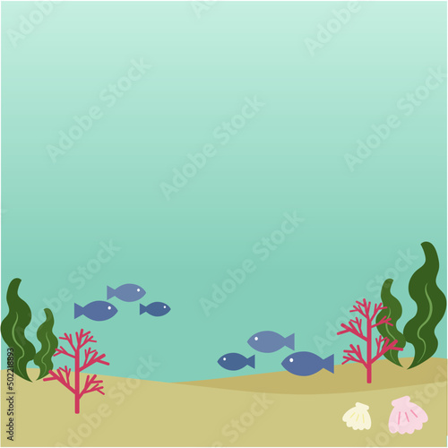 海の中ファミリー