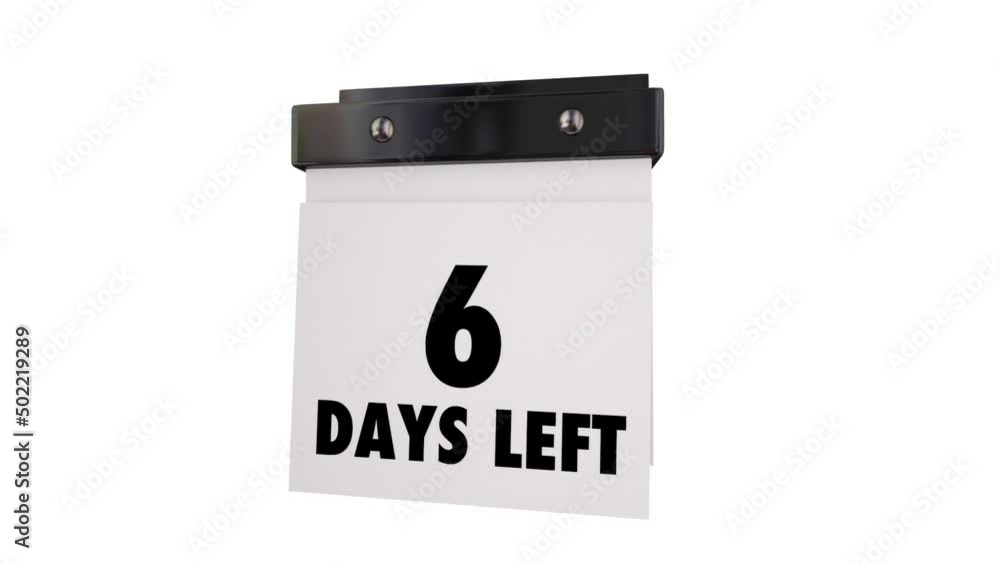 Today is the Day Calendar Countdown Deadline Your Moment Here 3d Animation Today is the Day Calendar Countdown Deadline Your Moment Here 3d Animation