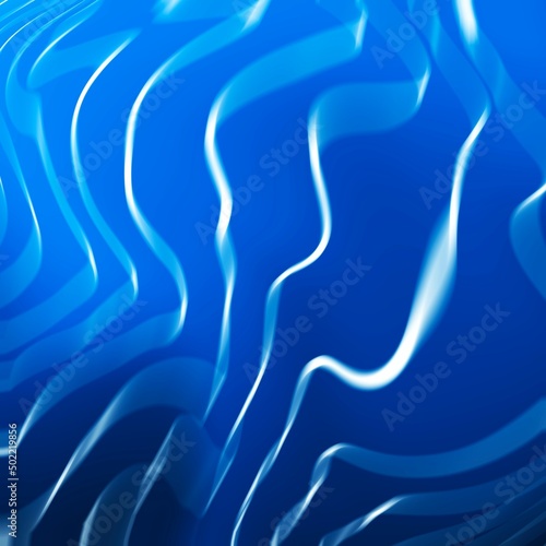 Abstract blue background, beautiful lines and blur