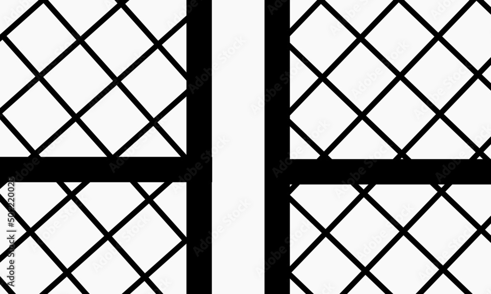 metal gate vector illustration good for element design metal gate vector illustration good for element design