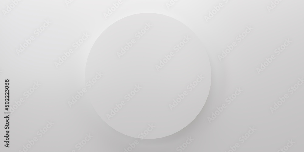 white circle frame on white background.3d rendering white circle frame on white background.3d rendering
