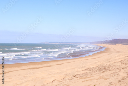 Wild beach on the Atlantic Ocean in Morocco