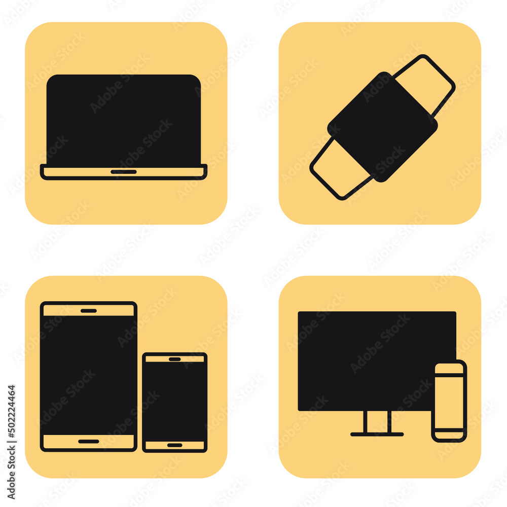devices icons set . devices pack symbol vector elements for infographic web devices icons set . devices pack symbol vector elements for infographic web