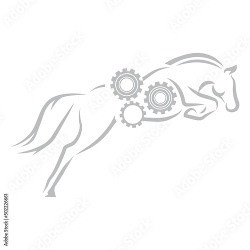 gears and horse