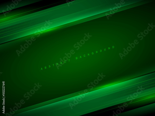 modern transparent dynamic diagonal light lines on dark green background