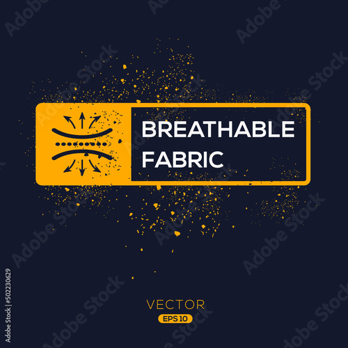 Creative (Breathable fabric) Icon, Vector sign.