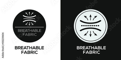 Creative (Breathable fabric) Icon, Vector sign. photo