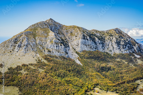 Summer mountain landscape at national park Lovcen  Montenegro. Sunny summer day