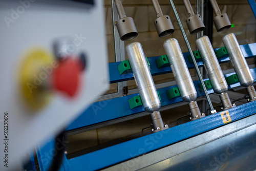 Metal bottle alluminium industry - Industrial and factory with machine technology concept