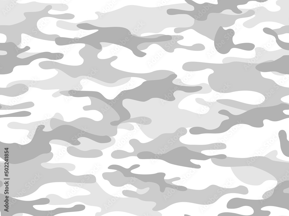 Seamless camouflage pattern grey. Army background. Military texture ...
