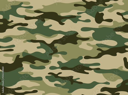 Seamless camouflage pattern. Army background. Military texture. Print. Vector illustration