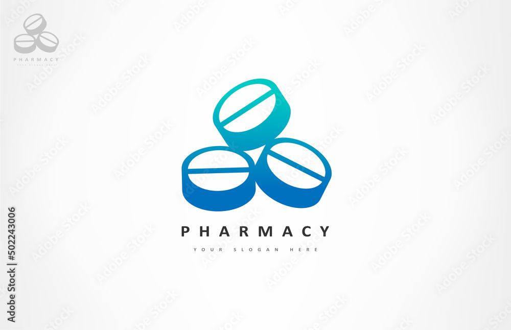 Pills logo vector. Pharmacy and medicine design. Pills logo vector. Pharmacy and medicine design.