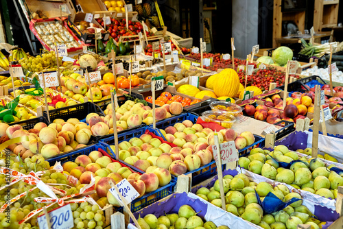 Street shop of fruit and vegetables