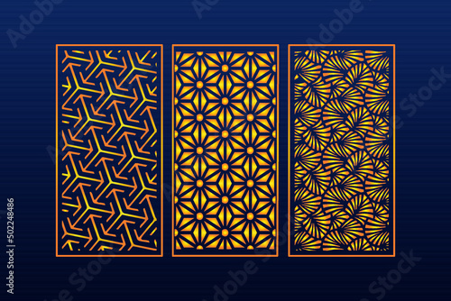 Decorative Abstract Geometric islamic Background Elegant Ornaments Card invitation Cnc Cut
