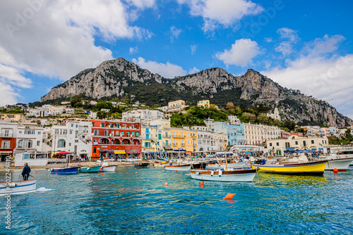 Tableau sur toile Le port de Capri